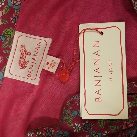 💕BANJANAN💕 Liberty Dress ~ Hedgehog Boysenberry Print Medium M NWT - Picture 13 of 15